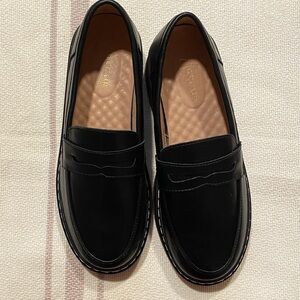 Black Leather Loafers
